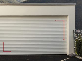 Modern entrance to the big white house